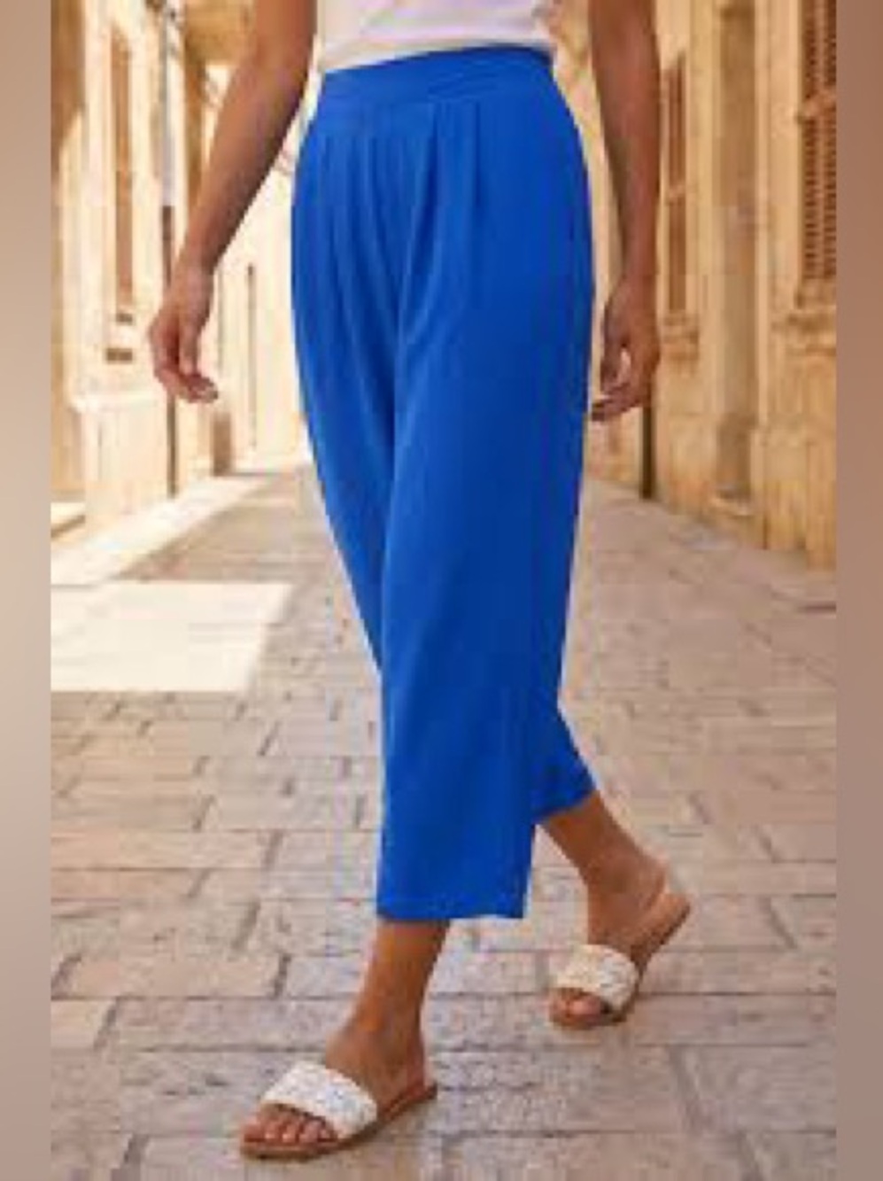 Jones New York: 16W, Cropped Pants in Royal Blue